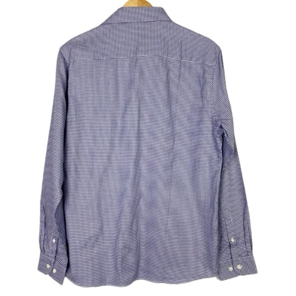 NEW Stitch Note Gingham Plaid Egyptian Cotton Shirt - Picture 3 of 8